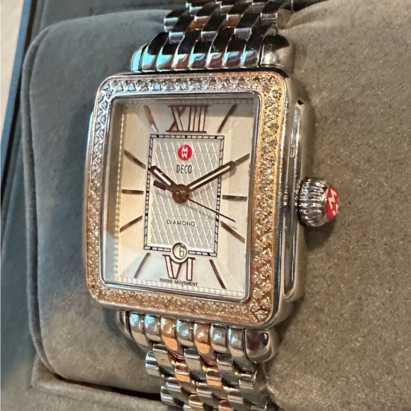 Michele Deco Signature Two Toned Watch - Picture 8 of 17